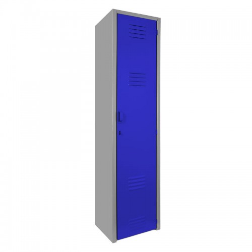 Locker metálico dual chico - 1 puerta azul
